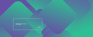 Kare şekiller geometrik soyut arkaplan. Üç boyutlu gölge efektleri ve sıvı eğimleri. Modern çakışma biçimleri