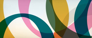 Çember geometrik şekiller, o harf tekrarlayan duvar kağıtları. İş veya teknoloji sunumları, İnternet posterleri veya web broşürü kapakları için soyut arkaplan