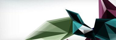 Vektör 3d üçgenler ve piramitler iş veya teknoloji sunumları, İnternet posterleri veya web broşürü kapakları için soyut arkaplan