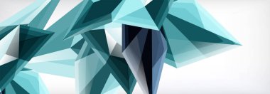 Vektör 3d üçgenler ve piramitler iş veya teknoloji sunumları, İnternet posterleri veya web broşürü kapakları için soyut arkaplan