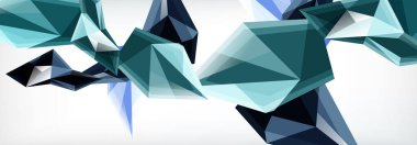 Vektör 3d üçgenler ve piramitler iş veya teknoloji sunumları, İnternet posterleri veya web broşürü kapakları için soyut arkaplan