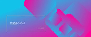 Kare şekiller geometrik soyut arkaplan. Üç boyutlu gölge efektleri ve sıvı eğimleri. Modern çakışma biçimleri