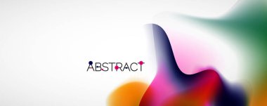 Akışkan renk gradyanı soyut arkaplan, modaya uygun renkli duvar kağıdı. Pankartlar, broşürler, posterler, afişler ve kapaklar için vektör ilüstrasyonu