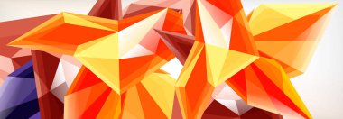 Vektör 3d üçgenler ve piramitler iş veya teknoloji sunumları, İnternet posterleri veya web broşürü kapakları için soyut arkaplan