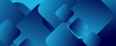 Kare şekiller geometrik soyut arkaplan. Üç boyutlu gölge efektleri ve sıvı eğimleri. Modern çakışma biçimleri