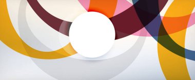 Çember geometrik şekiller, o harf tekrarlayan duvar kağıtları. İş veya teknoloji sunumları, İnternet posterleri veya web broşürü kapakları için soyut arkaplan