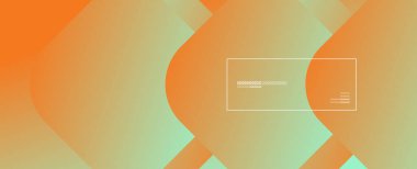 Kare şekiller geometrik soyut arkaplan. Üç boyutlu gölge efektleri ve sıvı eğimleri. Modern çakışma biçimleri