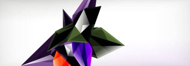 Vektör 3d üçgenler ve piramitler iş veya teknoloji sunumları, İnternet posterleri veya web broşürü kapakları için soyut arkaplan