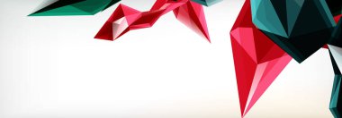 Vektör 3d üçgenler ve piramitler iş veya teknoloji sunumları, İnternet posterleri veya web broşürü kapakları için soyut arkaplan