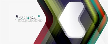 Vektör 3d ok geometrik bileşimi, iş veya teknoloji sunumu için soyut arkaplan, İnternet posteri veya web broşürü kapağı, duvar kağıdı