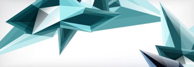 Vektör 3d üçgenler ve piramitler iş veya teknoloji sunumları, İnternet posterleri veya web broşürü kapakları için soyut arkaplan