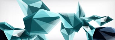 Vektör 3d üçgenler ve piramitler iş veya teknoloji sunumları, İnternet posterleri veya web broşürü kapakları için soyut arkaplan