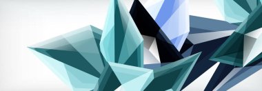 Vektör 3d üçgenler ve piramitler iş veya teknoloji sunumları, İnternet posterleri veya web broşürü kapakları için soyut arkaplan