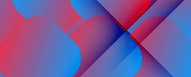 Kare şekiller geometrik soyut arkaplan. Üç boyutlu gölge efektleri ve sıvı eğimleri. Modern çakışma biçimleri