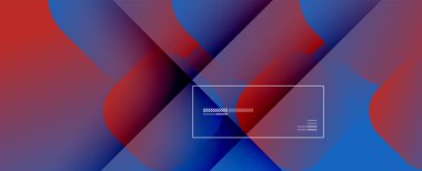 Kare şekiller geometrik soyut arkaplan. Üç boyutlu gölge efektleri ve sıvı eğimleri. Modern çakışma biçimleri