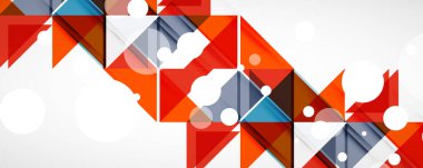 Geometrik soyut arkaplan. Tekno renk üçgen şekilleri. Kapaklar, afişler, el ilanları ve posterler ve diğer tasarımlar için vektör illüstrasyonu