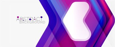 Vektör 3d ok geometrik bileşimi, iş veya teknoloji sunumu için soyut arkaplan, İnternet posteri veya web broşürü kapağı, duvar kağıdı