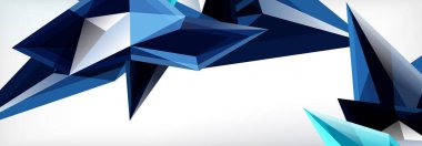 Vektör 3d üçgenler ve piramitler iş veya teknoloji sunumları, İnternet posterleri veya web broşürü kapakları için soyut arkaplan