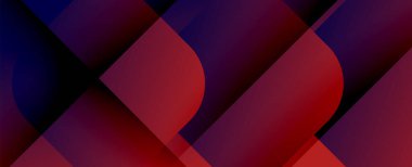 Kare şekiller geometrik soyut arkaplan. Üç boyutlu gölge efektleri ve sıvı eğimleri. Modern çakışma biçimleri