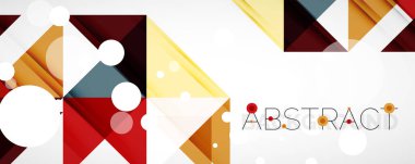 Vektör üçgen geometrik arkaplan kümesi. Kapaklar, afişler, el ilanları ve posterler ve diğer tasarımlar için vektör illüstrasyonu