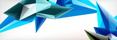 Vektör 3d üçgenler ve piramitler iş veya teknoloji sunumları, İnternet posterleri veya web broşürü kapakları için soyut arkaplan