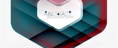 Vektör 3d ok geometrik bileşimi, iş veya teknoloji sunumu için soyut arkaplan, İnternet posteri veya web broşürü kapağı, duvar kağıdı