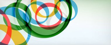 Çember geometrik şekiller, o harf tekrarlayan duvar kağıtları. İş veya teknoloji sunumları, İnternet posterleri veya web broşürü kapakları için soyut arkaplan