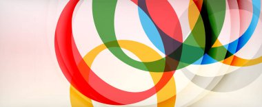 Çember geometrik şekiller, o harf tekrarlayan duvar kağıtları. İş veya teknoloji sunumları, İnternet posterleri veya web broşürü kapakları için soyut arkaplan