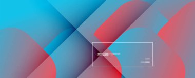 Kare şekiller geometrik soyut arkaplan. Üç boyutlu gölge efektleri ve sıvı eğimleri. Modern çakışma biçimleri