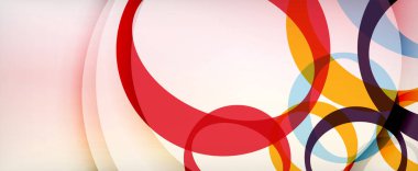 Çember geometrik şekiller, o harf tekrarlayan duvar kağıtları. İş veya teknoloji sunumları, İnternet posterleri veya web broşürü kapakları için soyut arkaplan