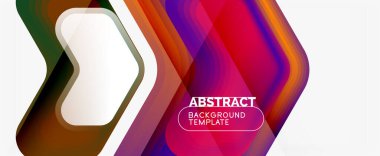 Vektör 3d ok geometrik bileşimi, iş veya teknoloji sunumu için soyut arkaplan, İnternet posteri veya web broşürü kapağı, duvar kağıdı