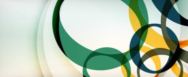 Çember geometrik şekiller, o harf tekrarlayan duvar kağıtları. İş veya teknoloji sunumları, İnternet posterleri veya web broşürü kapakları için soyut arkaplan