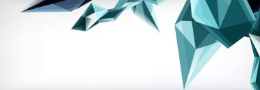 Vektör 3d üçgenler ve piramitler iş veya teknoloji sunumları, İnternet posterleri veya web broşürü kapakları için soyut arkaplan