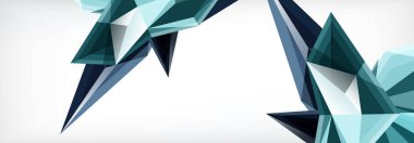 Vektör 3d üçgenler ve piramitler iş veya teknoloji sunumları, İnternet posterleri veya web broşürü kapakları için soyut arkaplan