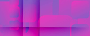 Kare şekiller geometrik soyut arkaplan. Üç boyutlu gölge efektleri ve sıvı eğimleri. Modern çakışma biçimleri