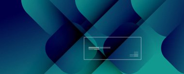 Kare şekiller geometrik soyut arkaplan. Üç boyutlu gölge efektleri ve sıvı eğimleri. Modern çakışma biçimleri