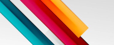 Çok renkli satır arkaplanı. İş veya teknoloji sunumları, İnternet posterleri veya web broşürü kapakları için tasarım şablonu