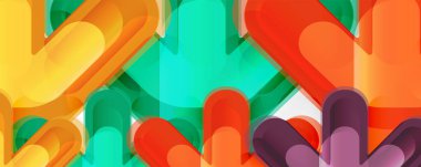 İş veya teknoloji sunumları, İnternet posterleri veya web broşürü kapakları için soyut geçişler