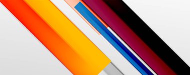 Çok renkli satır arkaplanı. İş veya teknoloji sunumları, İnternet posterleri veya web broşürü kapakları için tasarım şablonu