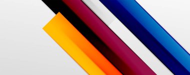 Çok renkli satır arkaplanı. İş veya teknoloji sunumları, İnternet posterleri veya web broşürü kapakları için tasarım şablonu