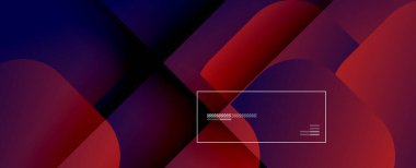 Kare şekiller geometrik soyut arkaplan. Üç boyutlu gölge efektleri ve sıvı eğimleri. Modern çakışma biçimleri