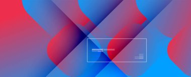 Kare şekiller geometrik soyut arkaplan. Üç boyutlu gölge efektleri ve sıvı eğimleri. Modern çakışma biçimleri