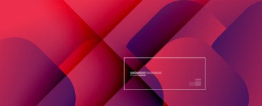 Kare şekiller geometrik soyut arkaplan. Üç boyutlu gölge efektleri ve sıvı eğimleri. Modern çakışma biçimleri