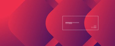 Kare şekiller geometrik soyut arkaplan. Üç boyutlu gölge efektleri ve sıvı eğimleri. Modern çakışma biçimleri