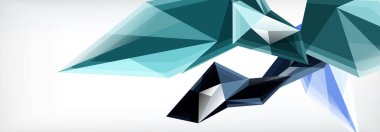 Vektör 3d üçgenler ve piramitler iş veya teknoloji sunumları, İnternet posterleri veya web broşürü kapakları için soyut arkaplan