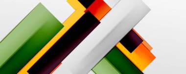 Çok renkli satır arkaplanı. İş veya teknoloji sunumları, İnternet posterleri veya web broşürü kapakları için tasarım şablonu