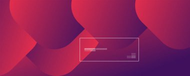 Kare şekiller geometrik soyut arkaplan. Üç boyutlu gölge efektleri ve sıvı eğimleri. Modern çakışma biçimleri