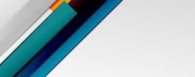 İş veya teknoloji sunumu, İnternet posteri veya web broşürü kapağı, duvar kağıdı kapağı için renk soyut geometrik arkaplan