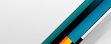 İş veya teknoloji sunumu, İnternet posteri veya web broşürü kapağı, duvar kağıdı kapağı için renk soyut geometrik arkaplan