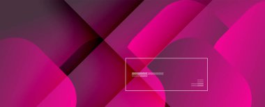 Kare şekiller geometrik soyut arkaplan. Üç boyutlu gölge efektleri ve sıvı eğimleri. Modern çakışma biçimleri